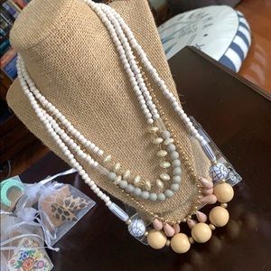 Plunder layered beaded necklace